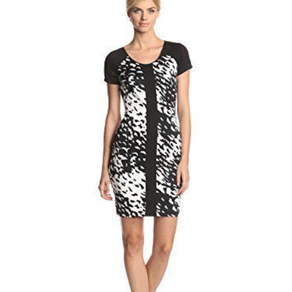 Mark New York / Andrew Mark Two Tone Sheath Dress